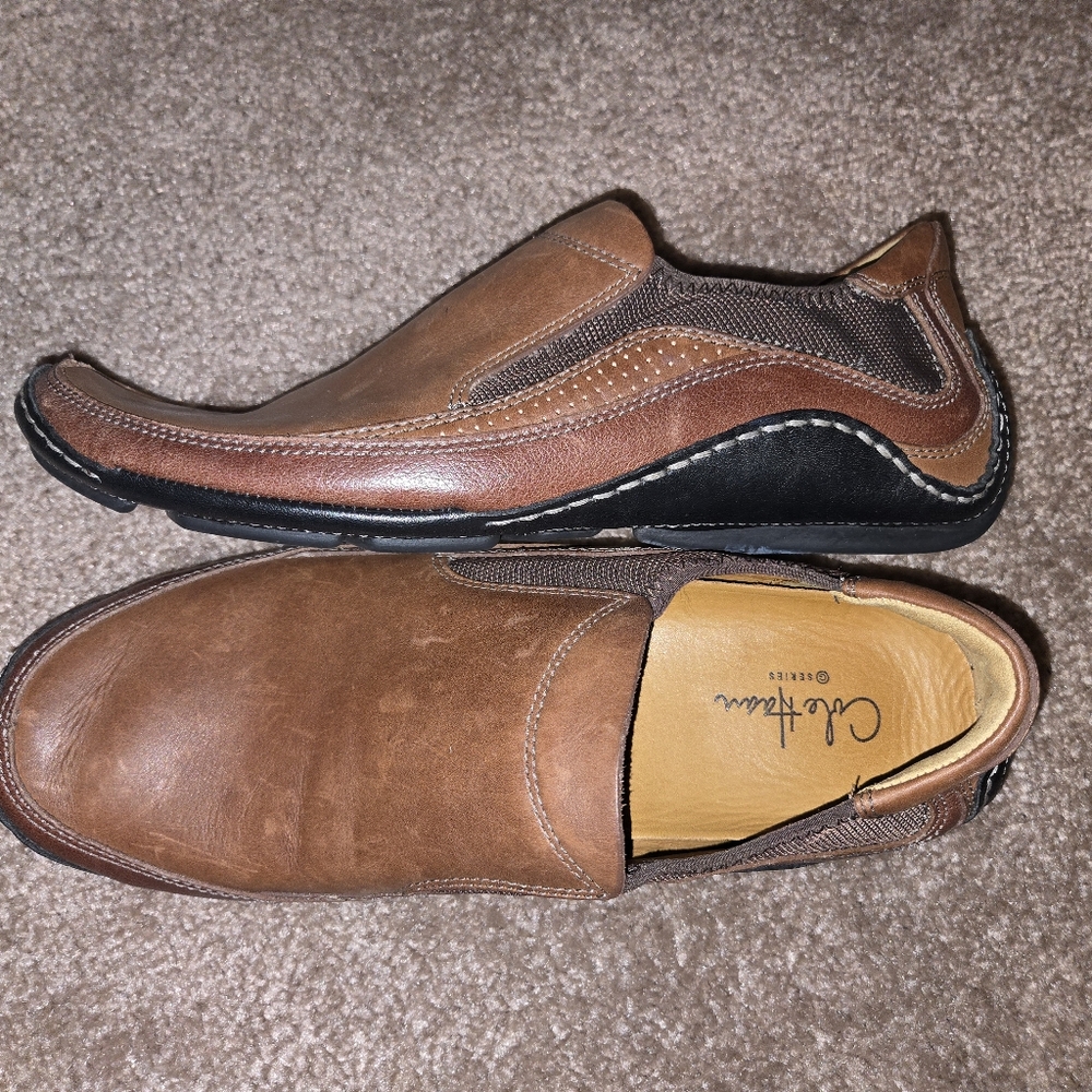 Cole Haan G Series Men's Brown Leather Driving Shoes Sz 7.5